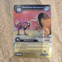 DKDS 038/100 Spectral Armor Majungasaurus Dinosaur King Foil Trading Card - Image 1