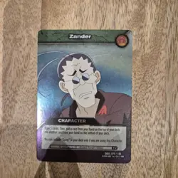 DKDS 075/100 ZANDER Dinosaur King Super Rare Foil Character Trading Card 2009 - Image 1