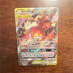 Pokemon Reshiram & Charizard GX TAG TEAM Promo Holo Card SM201 SM English - Image 1