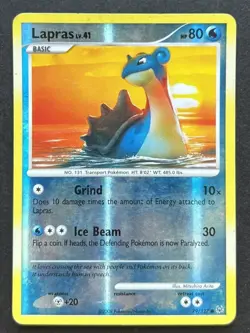 Pokemon TCG Lapras 79/127 - English Platinum Reverse Holo Rare Card MP - Image 1