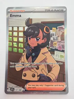 Pokemon Chaos Rising Emma Ultra Rare Trainer Card 107/086 - Image 1