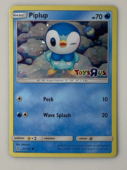 Pokemon Piplup Foil Card #32/156 Toys R Us Promo 2018 Not Played - Curve/Bow - Image 3