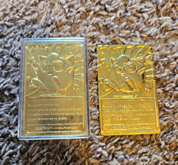 Burger King Pokemon TCG 1999 Jigglypuff Gold Metal Promo Cards Lot of 2 - Image 1