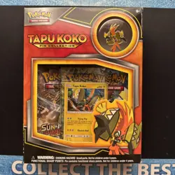 Pokemon Tapu Koko Pin Collection Box Sealed with Promo Card - Image 1