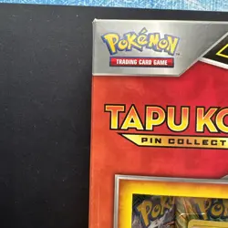 Pokemon Tapu Koko Pin Collection Box Sealed with Promo Card - Image 3