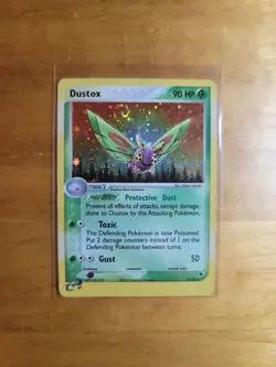 Dustox 6/109 Ruby and Sapphire Full Spiral Holo Rare 2003 Pokemon TCG Card - Image 1