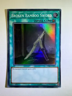Broken Bamboo Sword OP08-EN009 Super Rare UNL Edition YuGiOh Card NM - Image 1