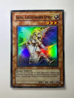Shire, Lightstworn Spirit SOVR-EN082 Super Rare 1st Edition YuGiOh Card NM - Image 1