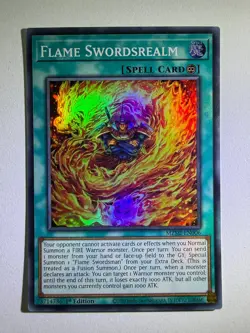 Flame Swordsrealm MZMI-EN006 Super Rare 1st Edition YuGiOh Card NM - Image 1