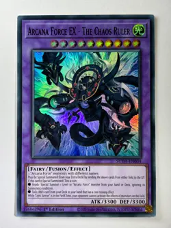 Arcana Force EX - The Chaos Ruler SUDA-EN034 Super Rare 1st Edition YuGiOh Card - Image 1