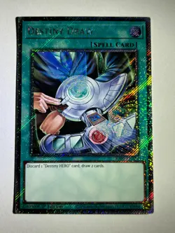 Destiny Draw RA03-EN173 Platinum Secret Rare 1st Edition YuGiOh Card - Image 1