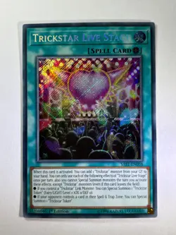 Trickstar Live Stage SAST-EN058 Secret Rare 1st Edition YuGiOh Card NM - Image 1