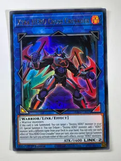 Xtra HERO Cross Crusader RA04-EN076 Ultra Rare 1st Edition YuGiOh Card - Image 1
