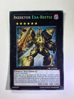 Inzektor Exa Beetle ORCS-EN046 Secret Rare UNL Edition YuGiOh Card NM - Image 1