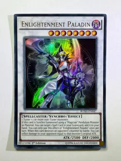 Enlightenment Paladin BOSH-EN047 Ultra Rare 1st Edition YuGiOh Card NM - Image 1