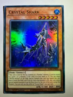 Crystal Shark RA03-EN031 Ultra Rare 1st Edition YuGiOh Card - Image 1