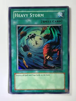 Heavy Storm DB2-EN084 Super Rare UNL Edition YuGiOh Card LP - Image 1