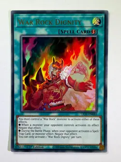 War Rock Dignity LIOV-EN089 Ultra Rare 1st Edition YuGiOh Card - Image 1