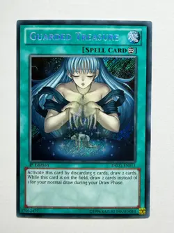 Guarded Treasure DRLG-EN013 Secret Rare 1st Edition YuGiOh Card NM - Image 1
