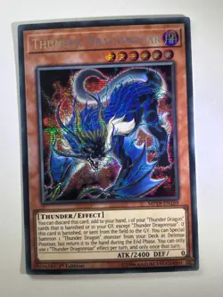 Thunder Dragonroar MP19-EN169 Secret Rare 1st Edition YuGiOh Card NM - Image 1