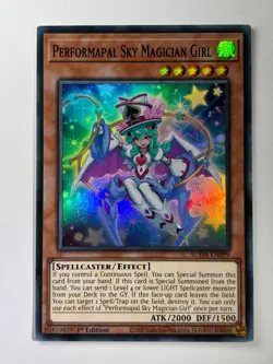 Performapal Sky Magician Girl SUDA-EN099 Super Rare 1st Edition YuGiOh Card - Image 1