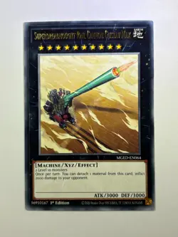 Superdreadnought Rail Cannon Gustav Max MGED-EN064 Rare 1st Ed YuGiOh Card NM - Image 1