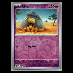Pokemon 151 - Abra - 063/165 - Reverse Holo - Pokemon Scarlet Violet - Image 1