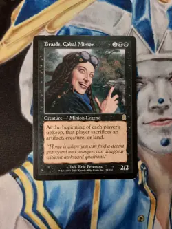Braids, Cabal Minion MTG Odyssey Rare Black Creature Heavily Played x1 BC2 - Image 2