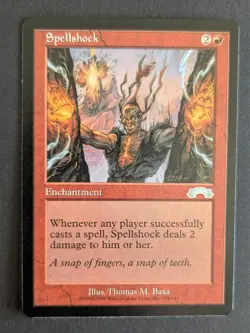 MTG Spellshock - Exodus - Uncommon - Red Burn/Group Slug - NM - Magic - Image 2