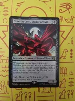 Crimson Cowl Master of Evil Foil 653 Marvel Super Heroes Magic the Gathering - Image 1