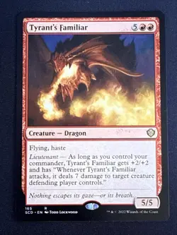 1x Tyrant's Familiar (165) Starter Commander Decks LP MTG Magic the Gathering x1 - Image 1