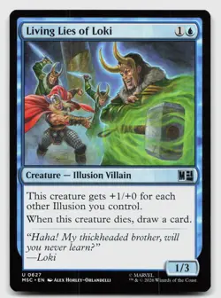 Living Lies of Loki 627 Commander: Marvel Super Heroes Magic: The Gathering NM - Image 1