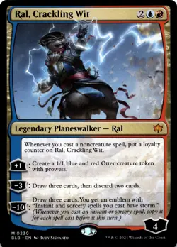 MTG Ral, Crackling Wit NON FOIL NM M 230 Bloomburrow - Image 1