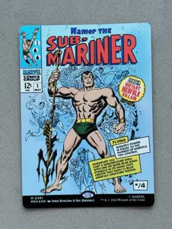 Namor the Sub Mariner (Borderless Foil) #391 Mythic MTG Marvel Super Heroes - NM - Image 5