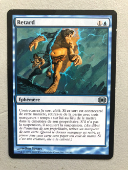 Mtg Carte Magic Future Sight Delay Retard French LP - Image 1