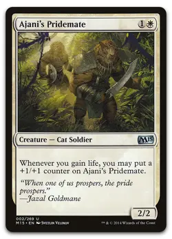 Ajani's Pridemate #2 (NM) Magic 2015 M15 Magic MTG - Image 1