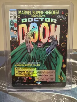 Doctor Doom (Borderless Foil ) (0394) - Marvel Super Heroes NM MTG Comic Art - Image 1