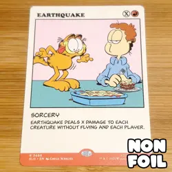 Earthquake, Non-Foil, Garfield Secret Lair 2666, Magic MTG NM - Image 1