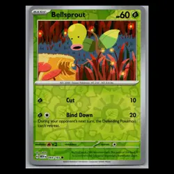 Pokemon 151 - Bellsprout - 069/165 - Reverse Holo - Pokemon Scarlet Violet - Image 1