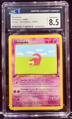 🔥2000 Pokemon Neo Genesis 73/111 Slowpoke 1st Edition CGC 7.5🔥🎯 - Image 1