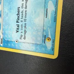Vintage 2006 Pokemon Krabby 54/100 EX CRYSTAL GUARDIANS Reverse Holo LP - Image 5