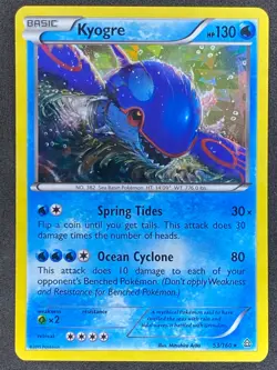 Pokemon Kyogre Cracked Ice Holo 53/160 PRC Primal Clash LP/NM - Image 1