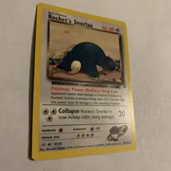 Rocket's Snorlax #33/132 Non-Holo Rare Gym Heroes VINTAGE 2000 Pokemon - Image 2
