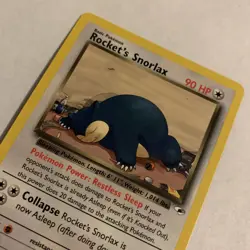 Rocket's Snorlax #33/132 Non-Holo Rare Gym Heroes VINTAGE 2000 Pokemon - Image 4