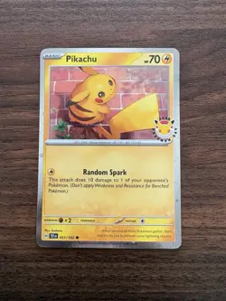 Pikachu Pokemon Day 2026 051/162 30th Anniversary Promo Pokemon TCG NM - Image 1