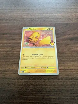 Pikachu Pokemon Day 2026 051/162 30th Anniversary Promo Pokemon TCG NM - Image 2