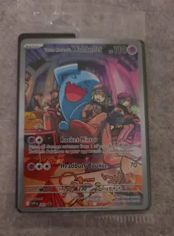 TEAM ROCKET'S WOBBUFFET POKEMON SV: SCARLET & VIOLET PROMO CARD #203 SEALED - Image 1