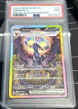 Pokemon TCG Umbreon ex 161/131 Prismatic Evolution SIR Holo ENG PSA 9 #159122814 - Image 1