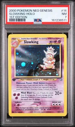 Pokemon Slowking Neo Genesis 14/111 1st Edition PSA 7 - Image 1