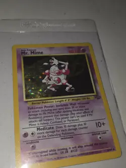 Pokemon TCG Mr. Mime Jungle 6/64 Unlimited Holo Rare 40 HP 1999 Wizards English - Image 1